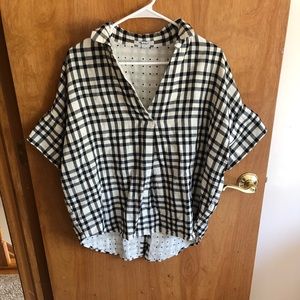 Plaid Madewell top!